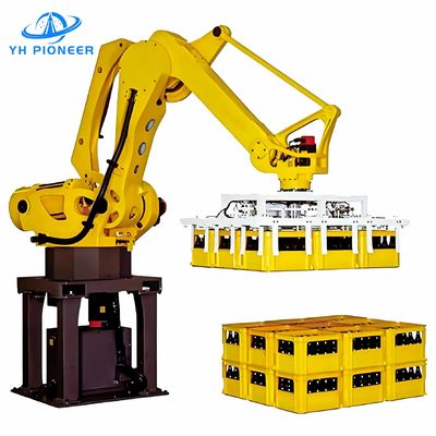 سعر جيد السرعة القابلة للتعديل الطبقة التلقائية الروبوت Palletizing PLC التحكم الروبوت Palletizer Machine الانترنت