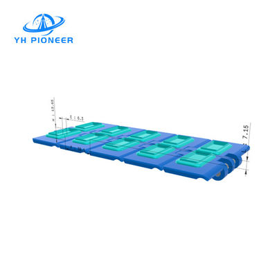 سعر جيد لوح سلسلة نقل مطاطي مطاطي POM عرض 100 مم للنقل الصناعي الانترنت