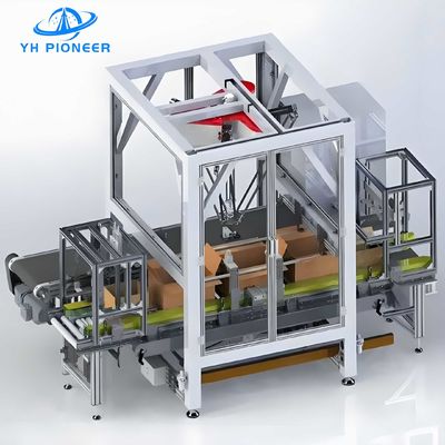 سعر جيد 3.0KW الروبوت الرقيق الحقيبة الحالة حزمة، حقيبة الحالة حزمة آلة 10-20cartons/Min الانترنت