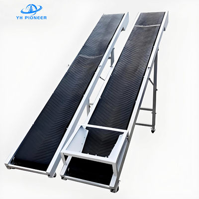 سعر جيد ناقل الحزام الميل عالي السعة مع خيارات عرض 50CM / 60CM / 80CM طول قابل للتخصيص للتعامل الفعال مع المواد الانترنت